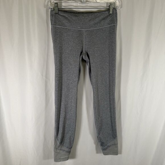 Athleta Girl Leggings Girls XXL/16 Heathered Grey Mesh Leggings - Picture 1 of 11